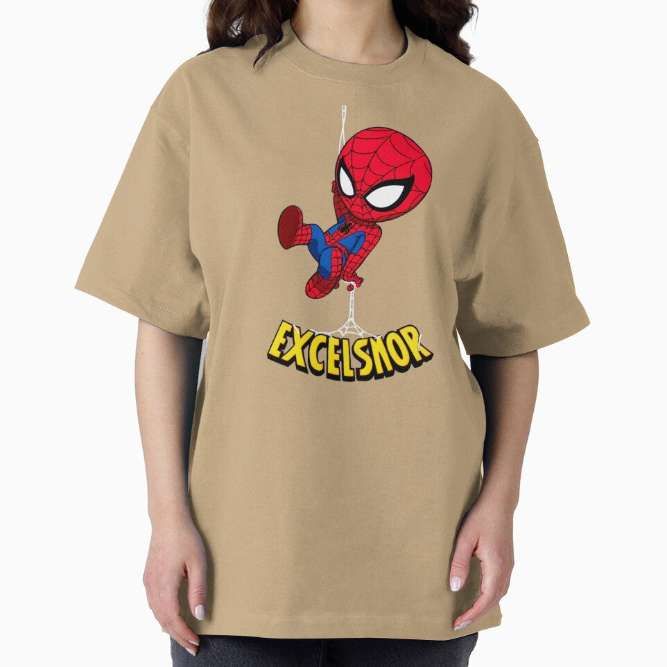 Chibi Spiderman Casual Print T-Shirt