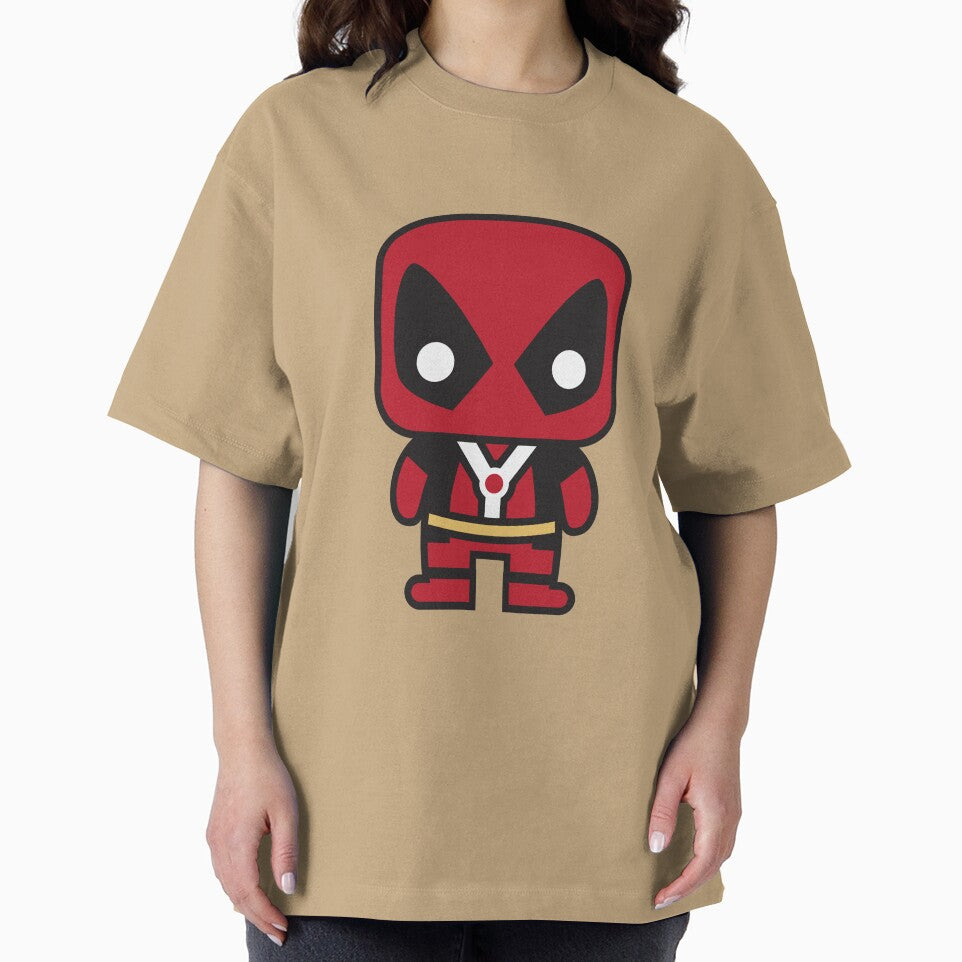 Cute Anti Hero Chibi ÿ Kawaii Masked Mercenary Cartoon | Funny Superhero Style Design Classic Graphic Shirt