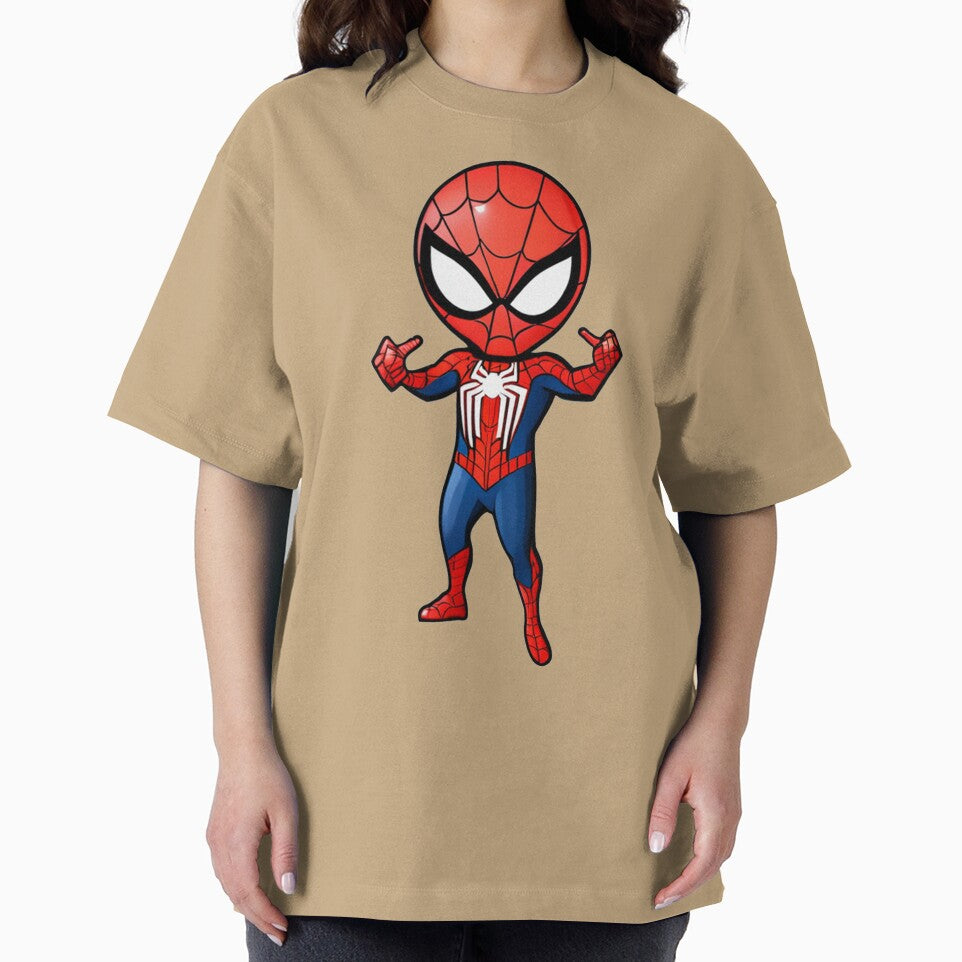 Chibi Spidey Flipping the Bird Classic Graphic Shirt