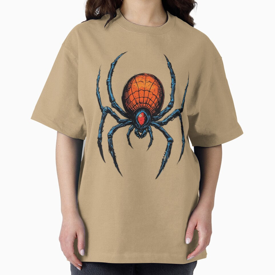 Bold Neo-Noir Spider Vintage-Inspired T-Shirt