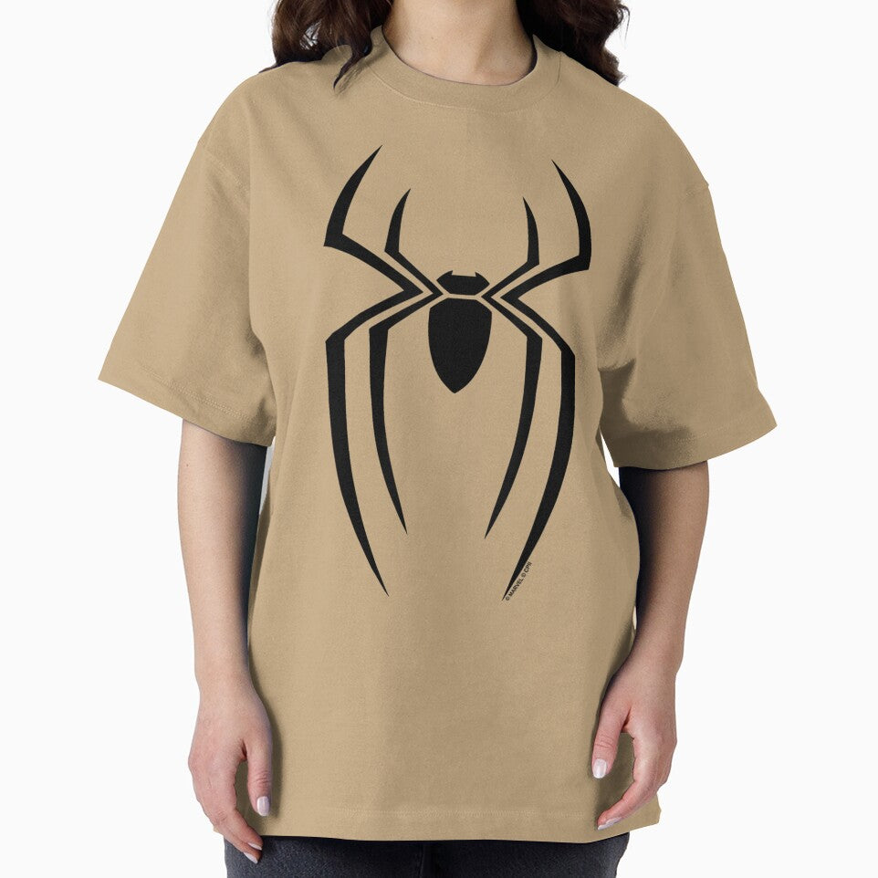 Black Spider Symbol Retro Style Tee