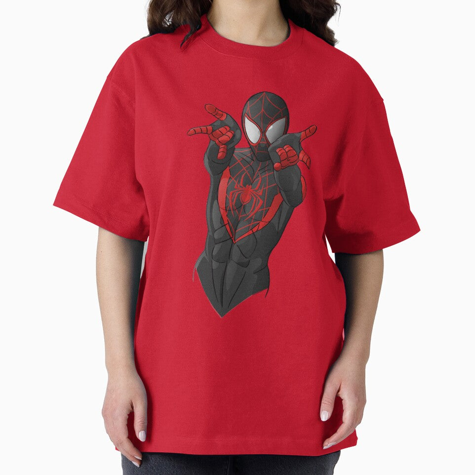 Black Spiderman Retro Style Tee