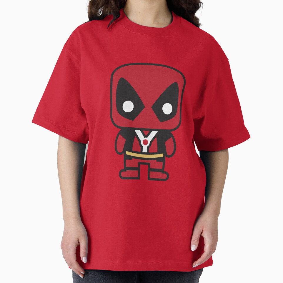 Cute Anti Hero Chibi ÿ Kawaii Masked Mercenary Cartoon | Funny Superhero Style Design Classic Graphic Shirt