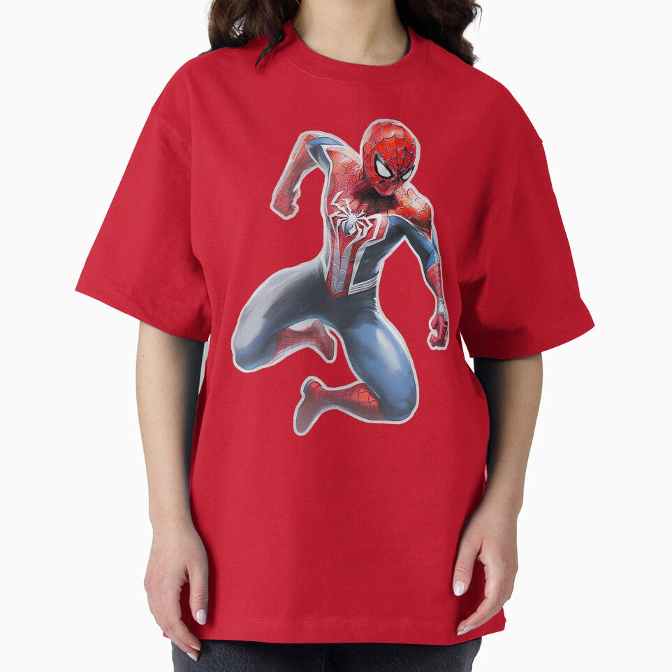 Copy of Spidey Jump Yellow Background Vintage-Inspired T-Shirt
