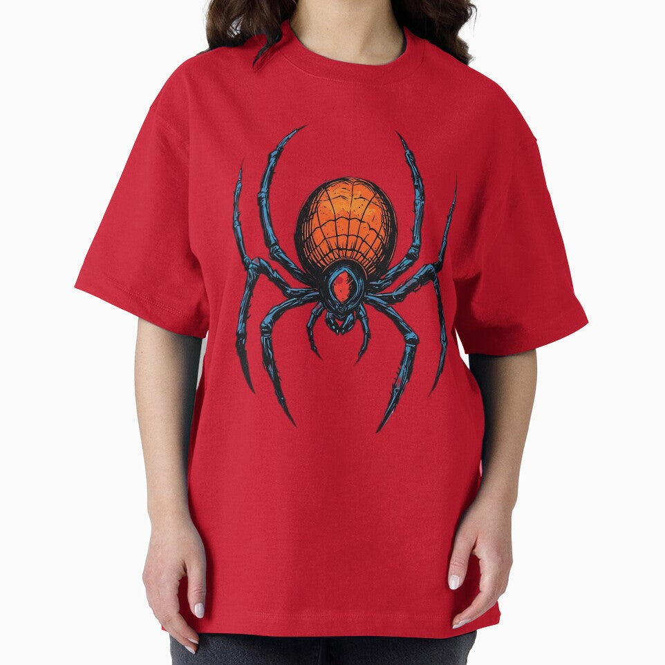 Bold Neo-Noir Spider Vintage-Inspired T-Shirt