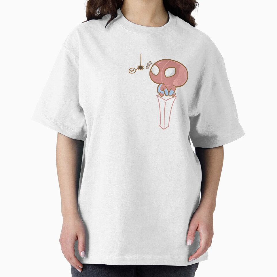 Cute Spidey Fanart Avengers Design Sticker Everyday Graphic Tee