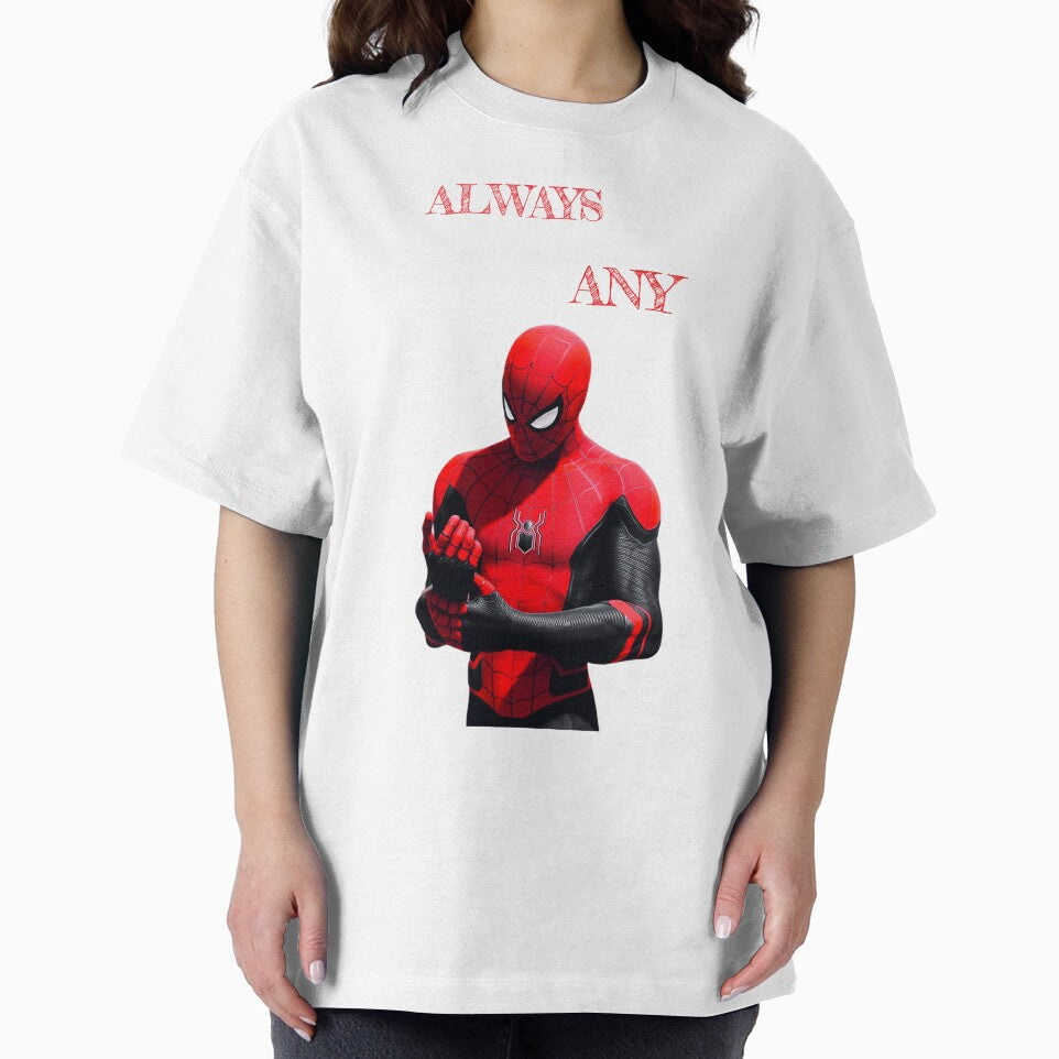 Always Ready For Any Situation Superhero Spider Action graphic Sticker Graphic T-Shirt
