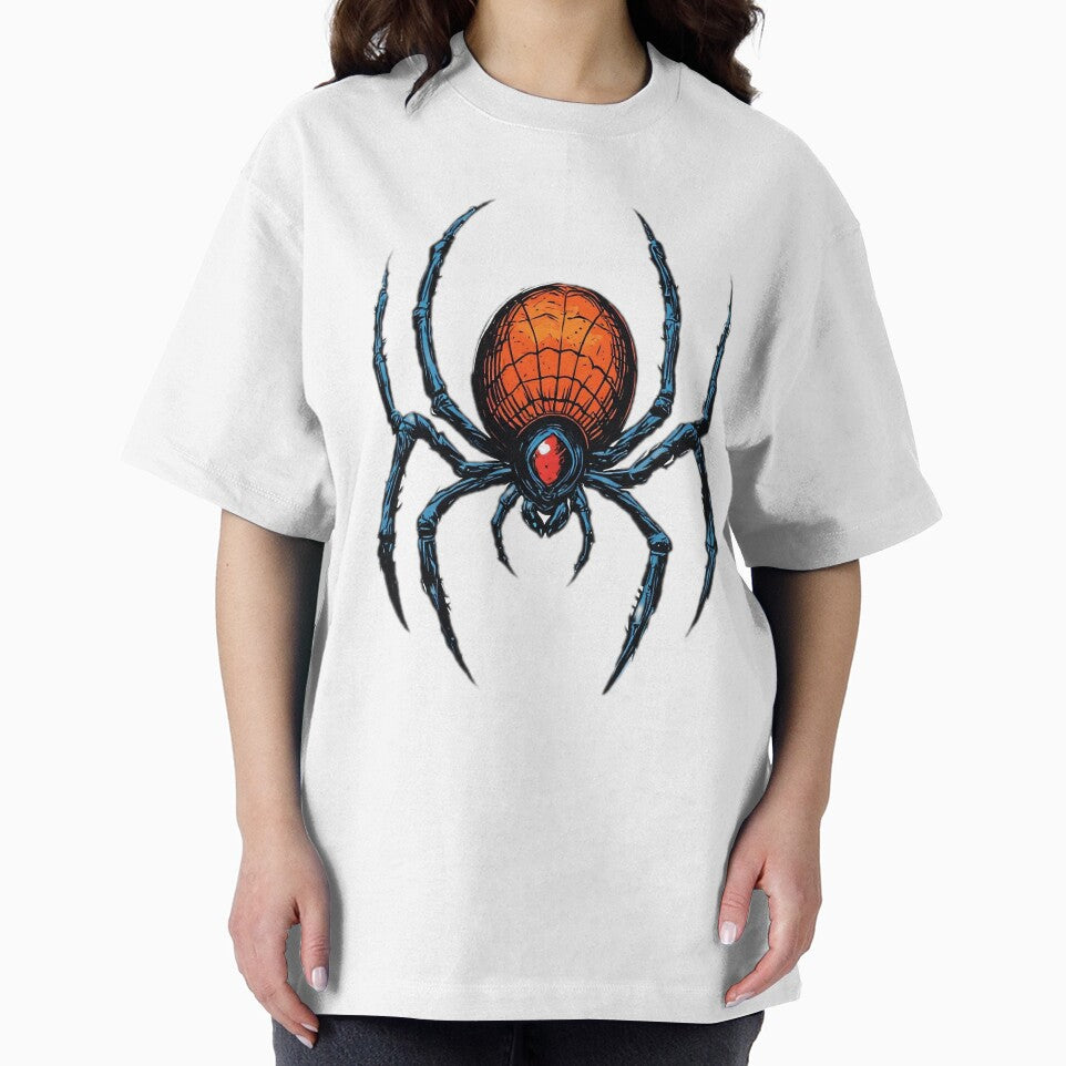 Bold Neo-Noir Spider Vintage-Inspired T-Shirt