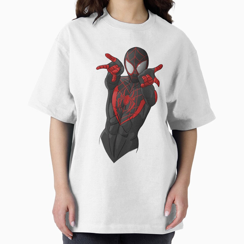 Black Spiderman Retro Style Tee