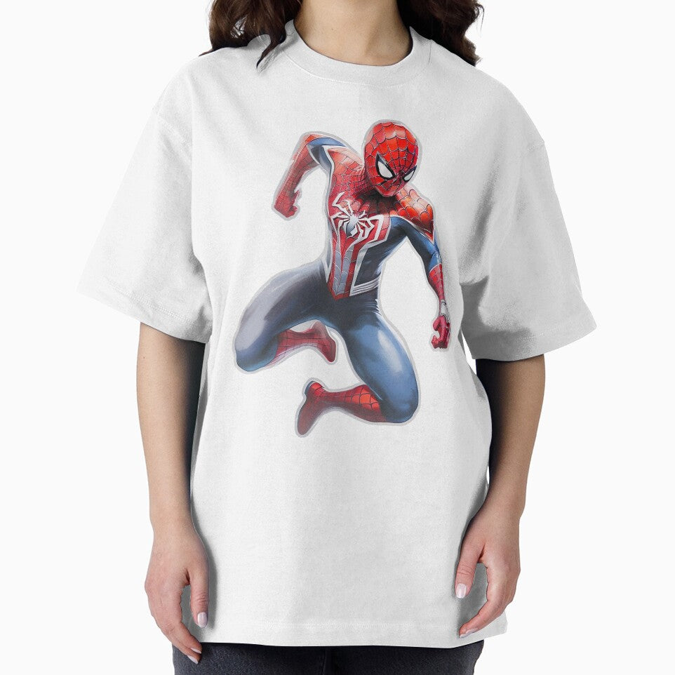 Copy of Spidey Jump Yellow Background Vintage-Inspired T-Shirt