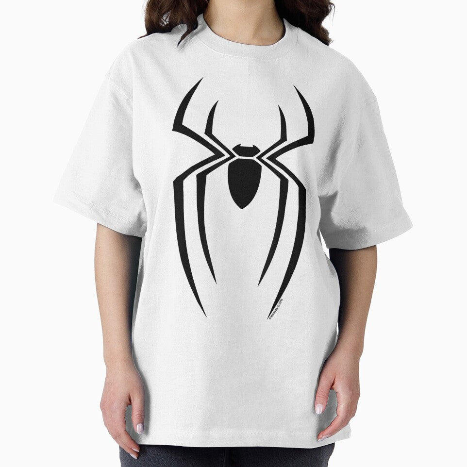 Black Spider Symbol Retro Style Tee